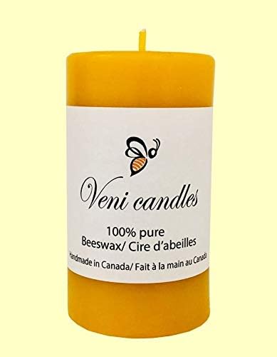 100% Pure Beeswax Pillar Candle