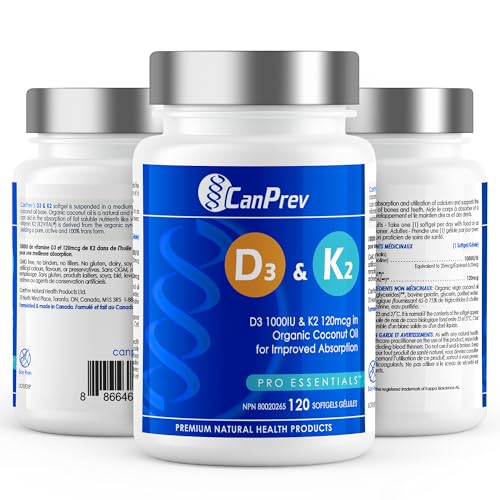 CanPrev - D3 & K2 Vitamin Supplement 240 Softgels