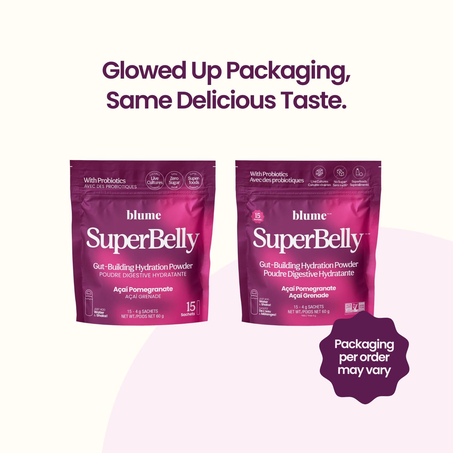 Blume SuperBelly Packets, Sugar-Free, with Apple Cider Vinegar