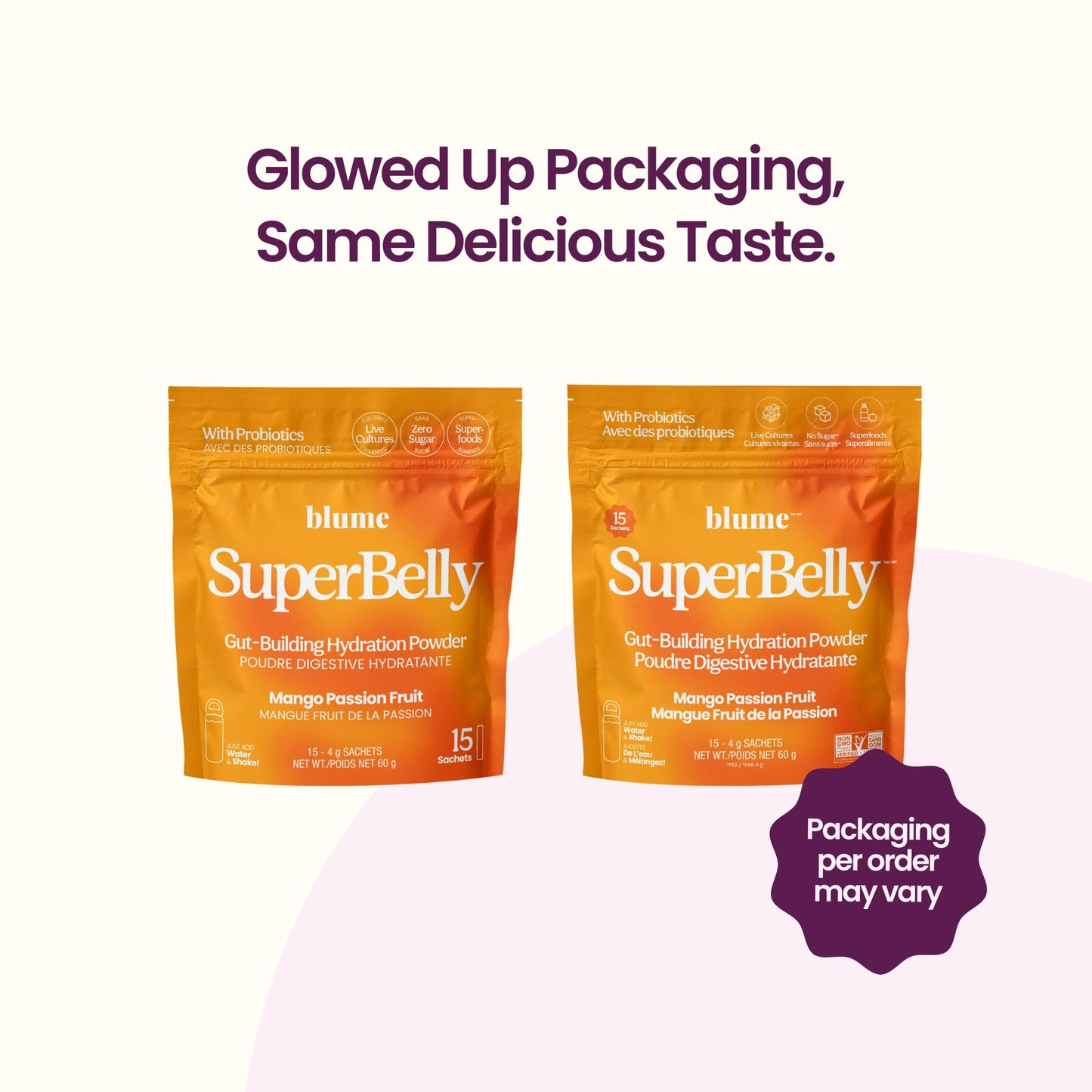 Blume SuperBelly Packets, Sugar-Free, with Apple Cider Vinegar