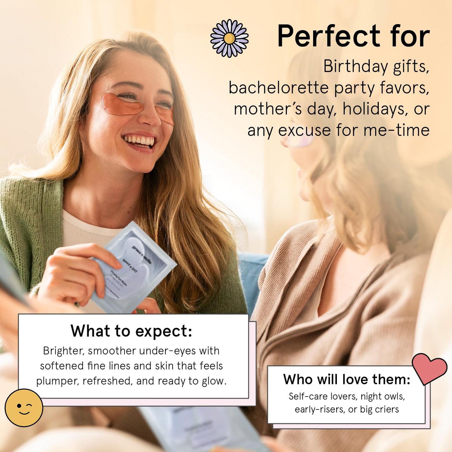 grace & stella Under Eye Patches (12 pairs) Eye Masks for Dark Circles and Puffiness