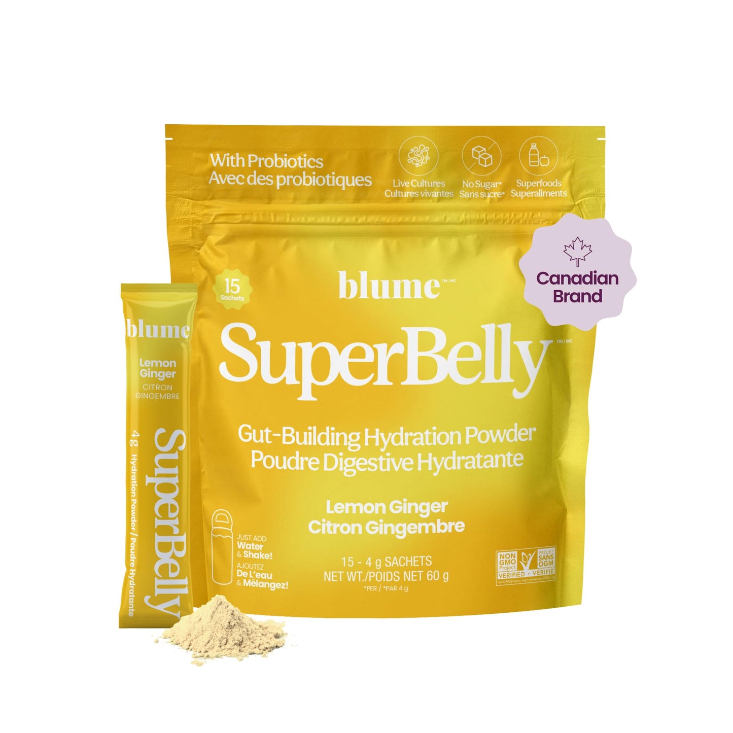 Blume SuperBelly Packets, Sugar-Free, with Apple Cider Vinegar