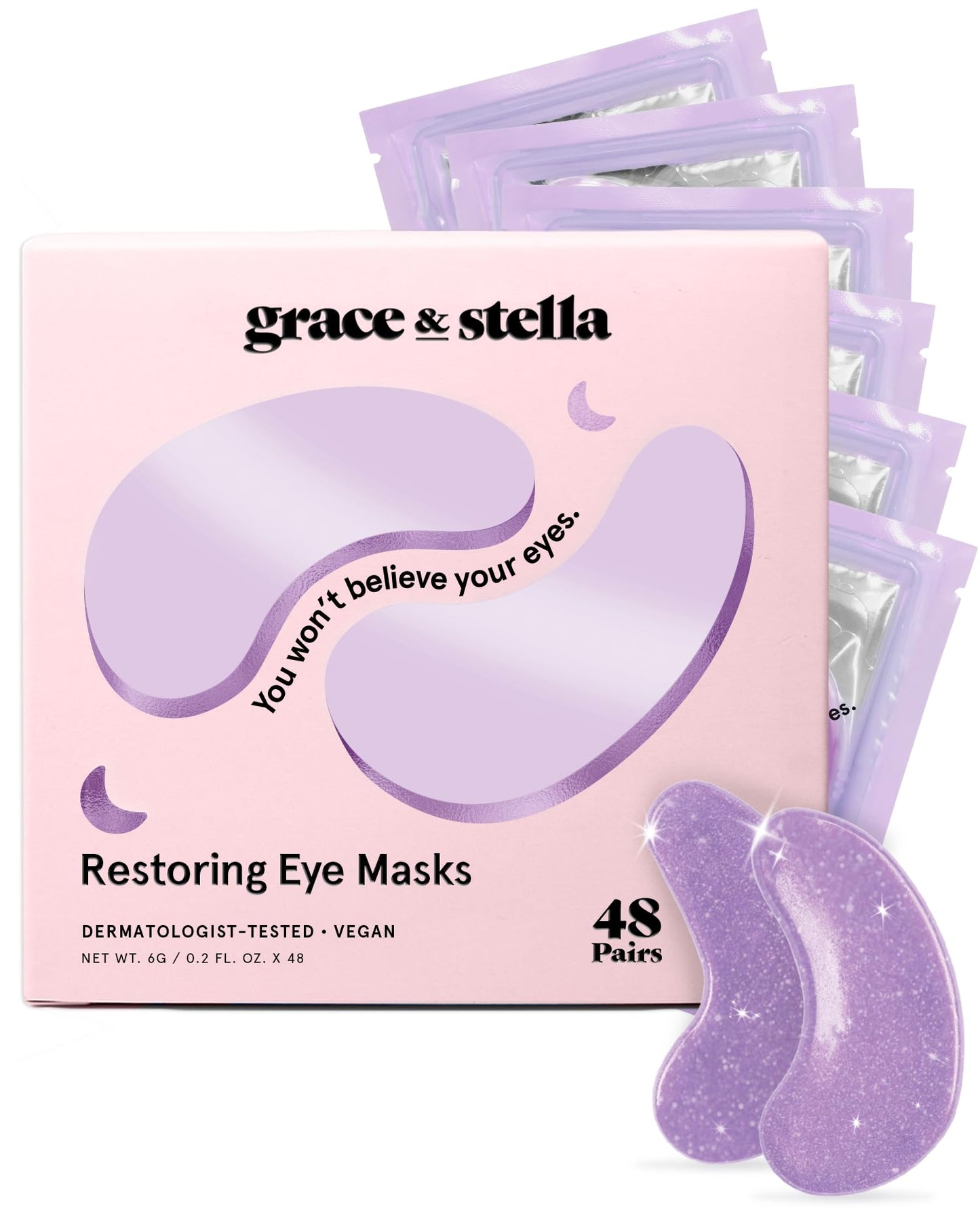 grace & stella Under Eye Patches (12 pairs) Eye Masks for Dark Circles and Puffiness