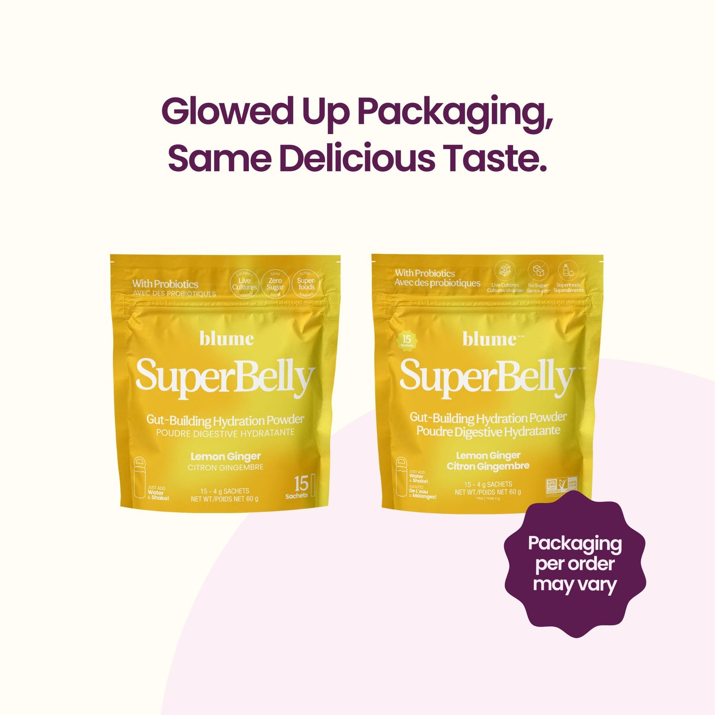 Blume SuperBelly Packets, Sugar-Free, with Apple Cider Vinegar