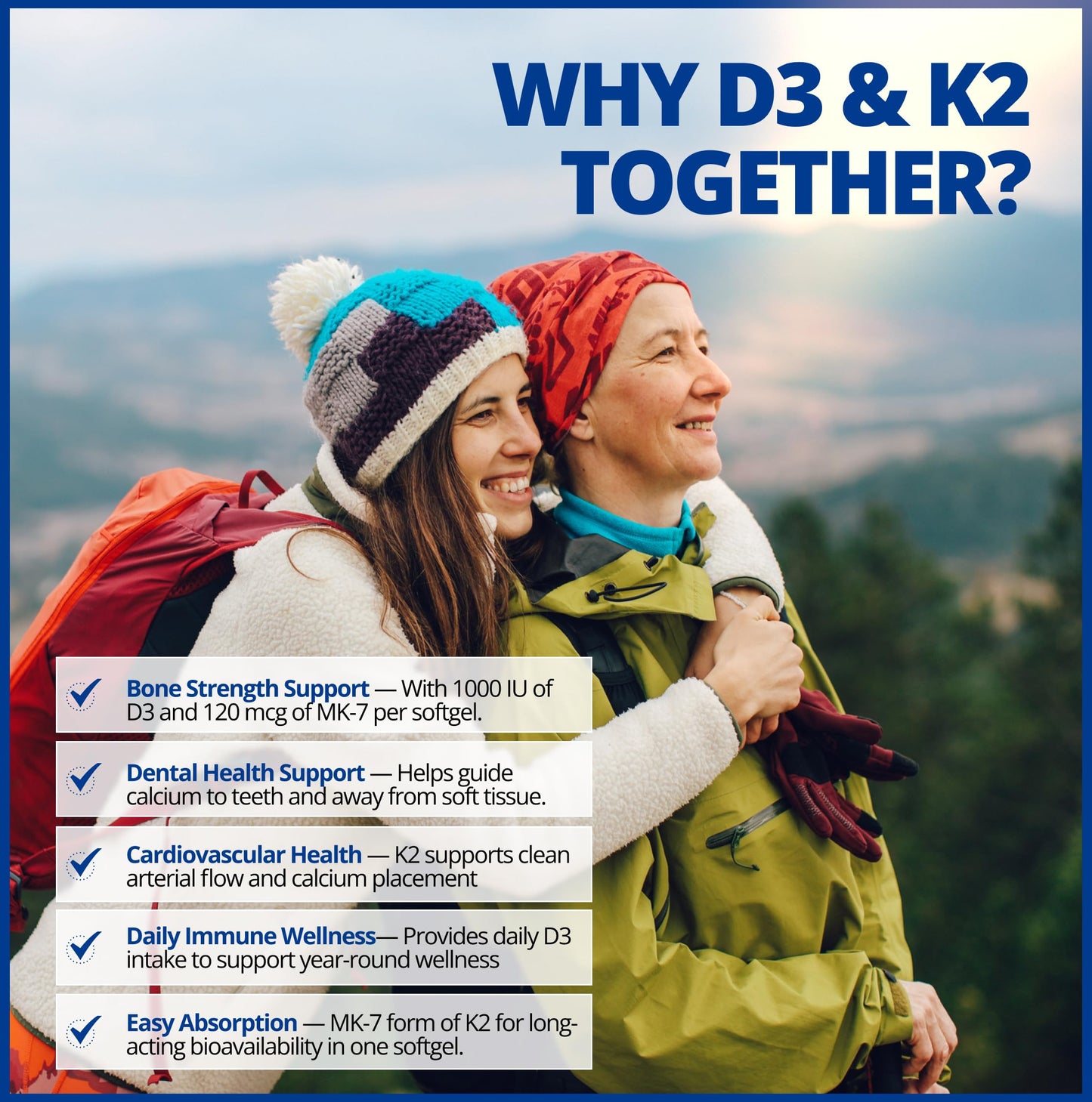 CanPrev - D3 & K2 Vitamin Supplement 240 Softgels