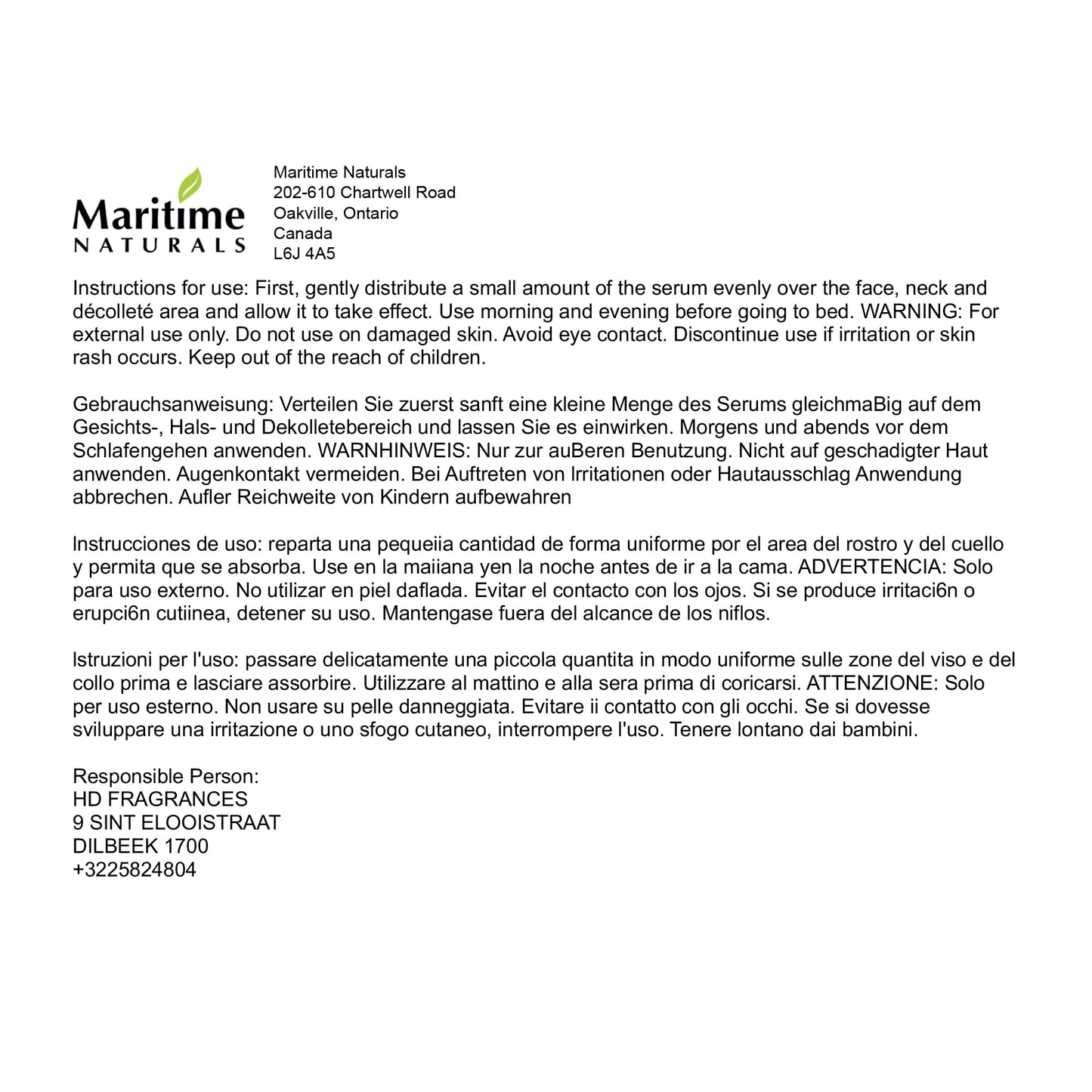 Maritime Naturals Retinol Moisturizer