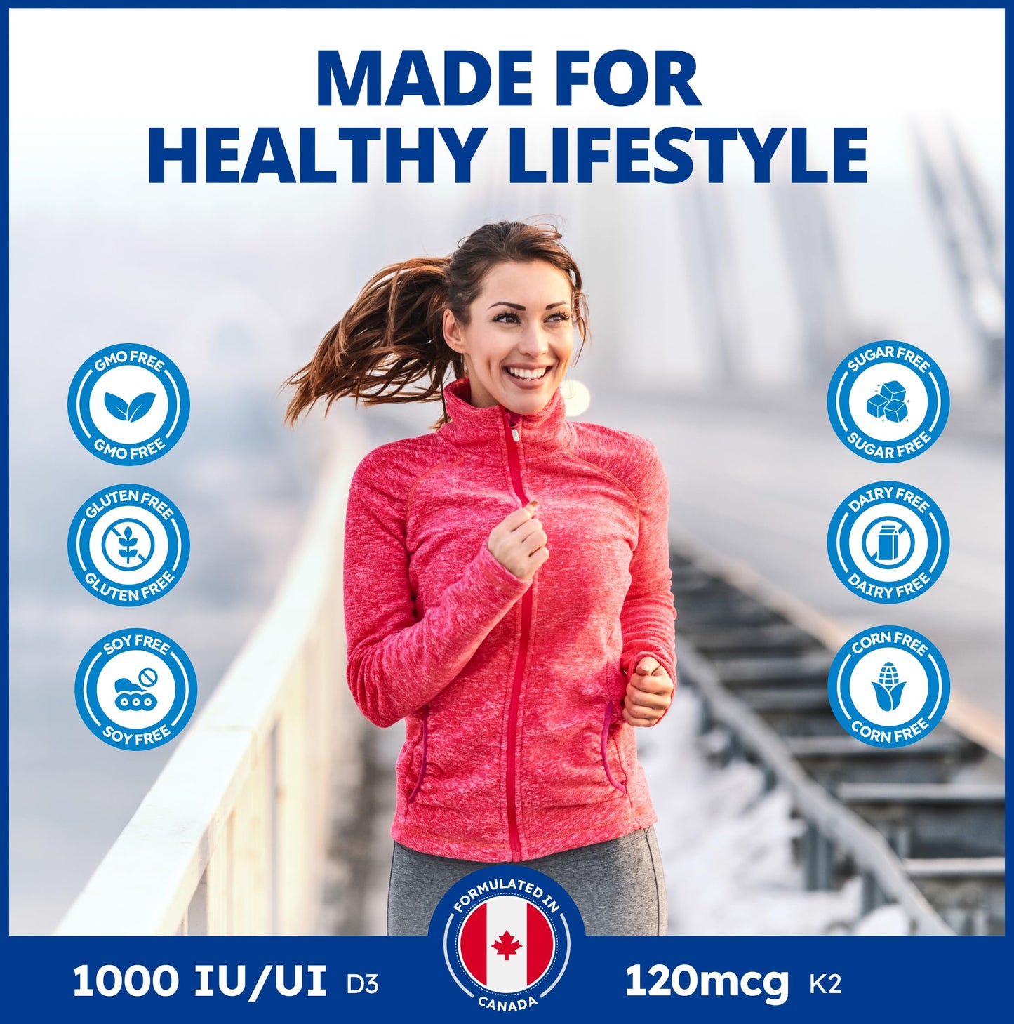 CanPrev - D3 & K2 Vitamin Supplement 240 Softgels