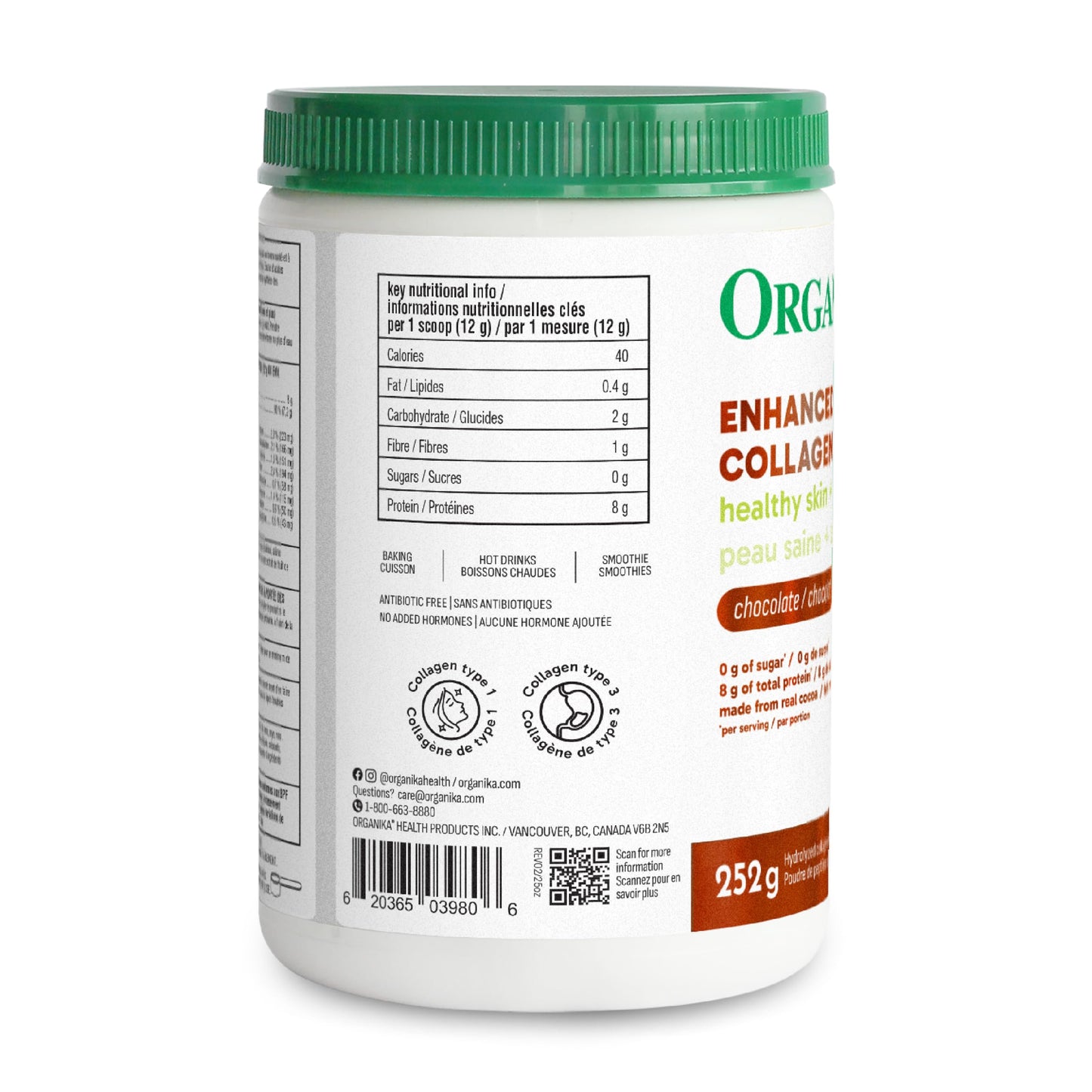 Organika Canadian-Made Enhanced Collagen Powder