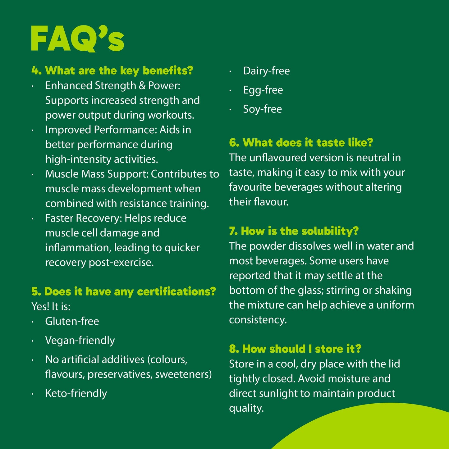 Organika Canadian-Made Creatine Powder