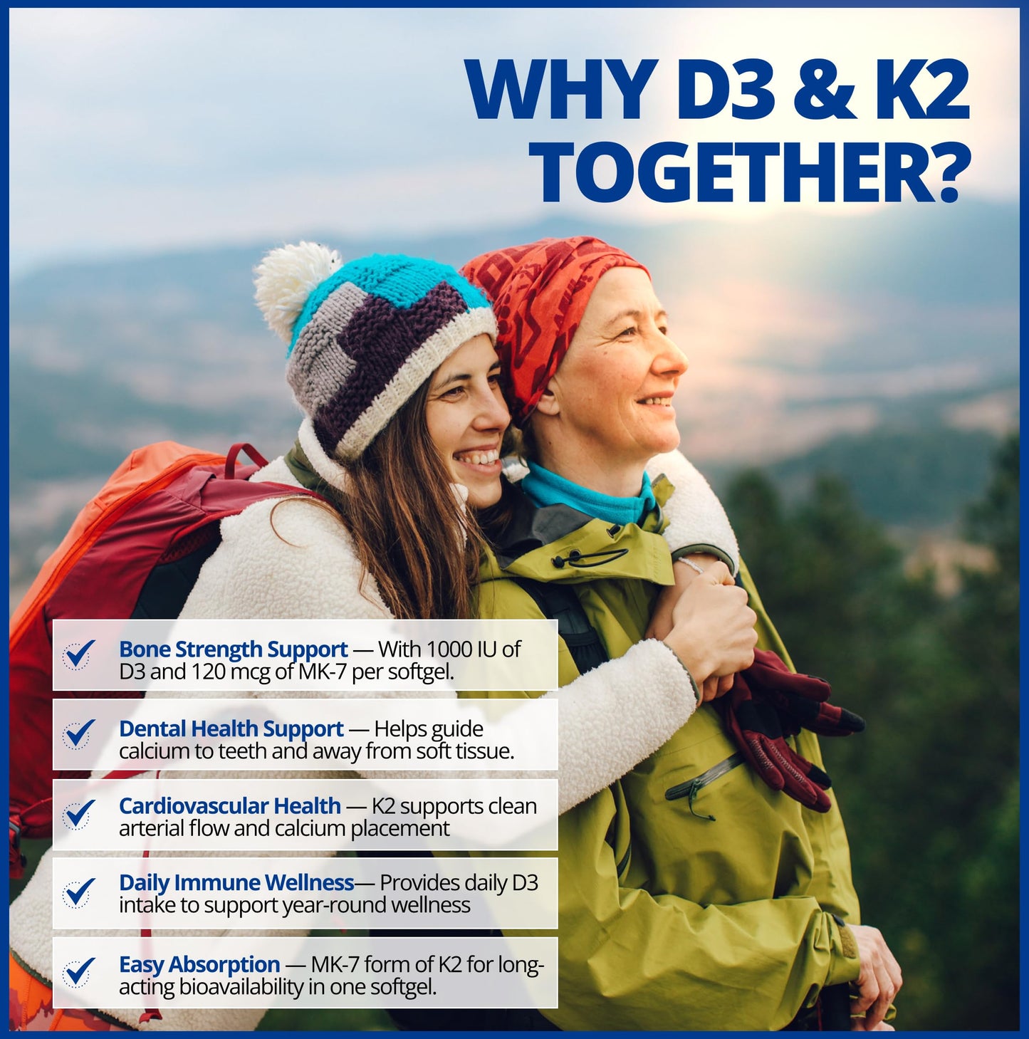 CanPrev - D3 & K2 Vitamin Supplement 240 Softgels