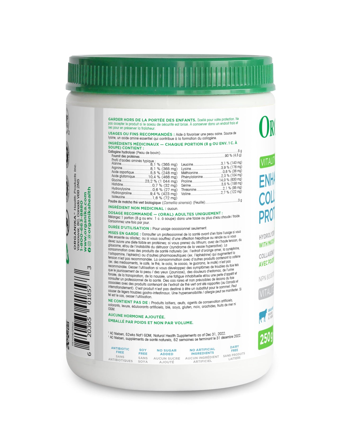 Organika Canadian-Made Enhanced Collagen Powder