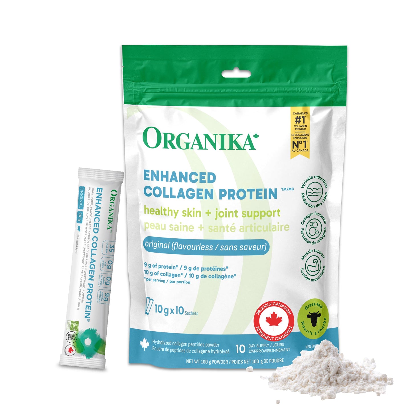 Organika Canadian-Made Enhanced Collagen Powder