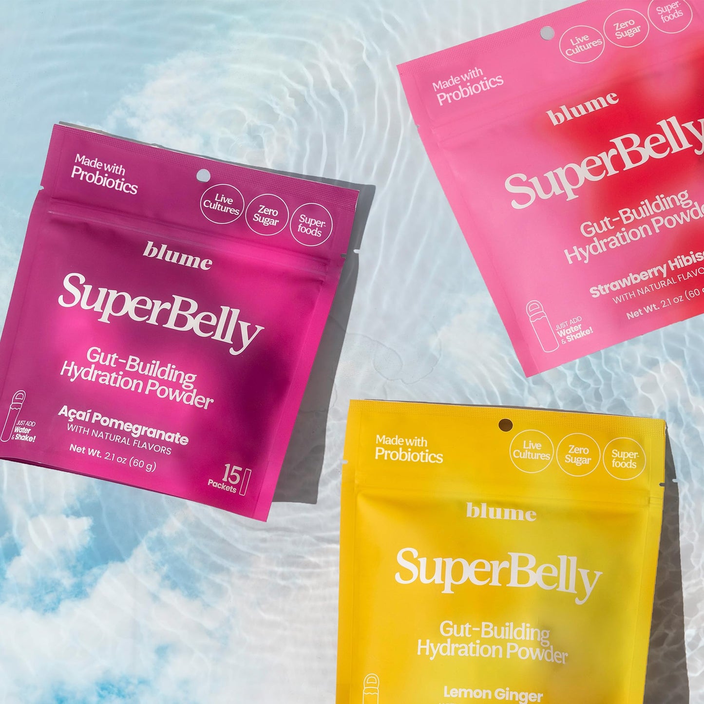 Blume SuperBelly Packets, Sugar-Free, with Apple Cider Vinegar