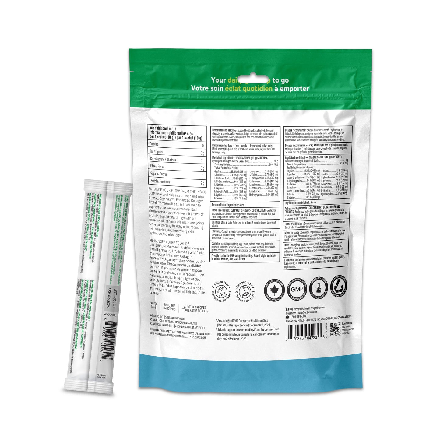 Organika Canadian-Made Enhanced Collagen Powder