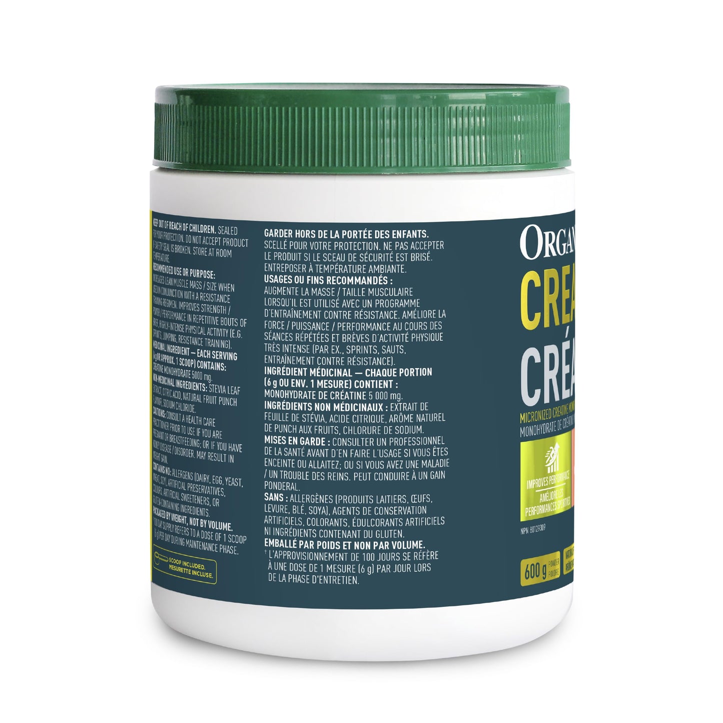 Organika Canadian-Made Creatine Powder