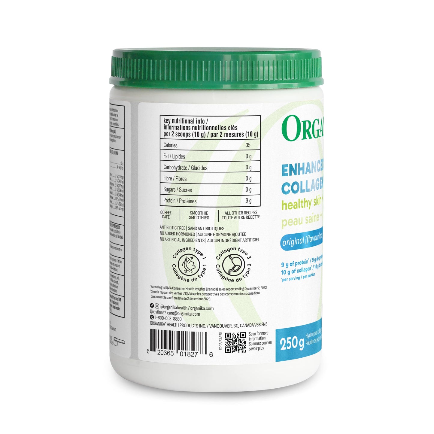 Organika Canadian-Made Enhanced Collagen Powder