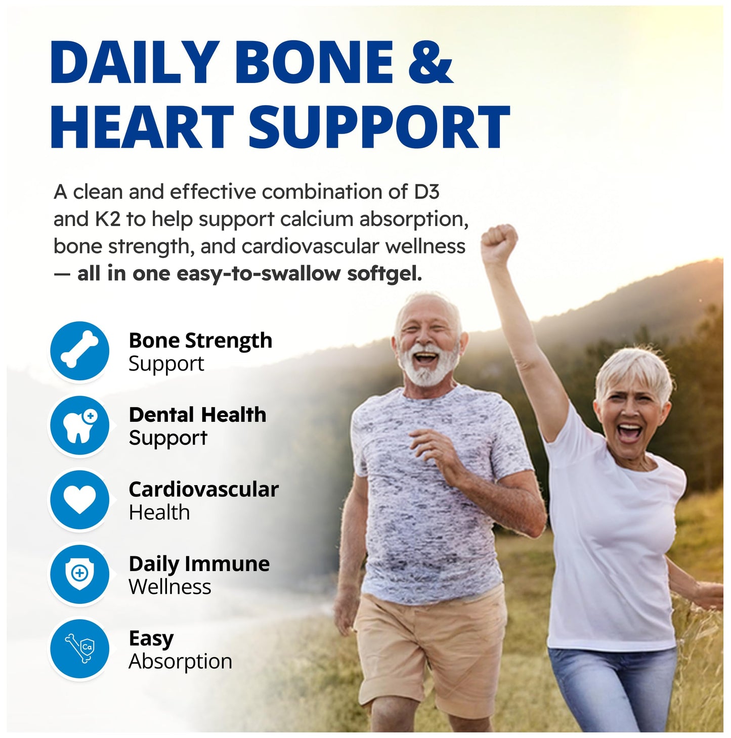 CanPrev - D3 & K2 Vitamin Supplement 240 Softgels