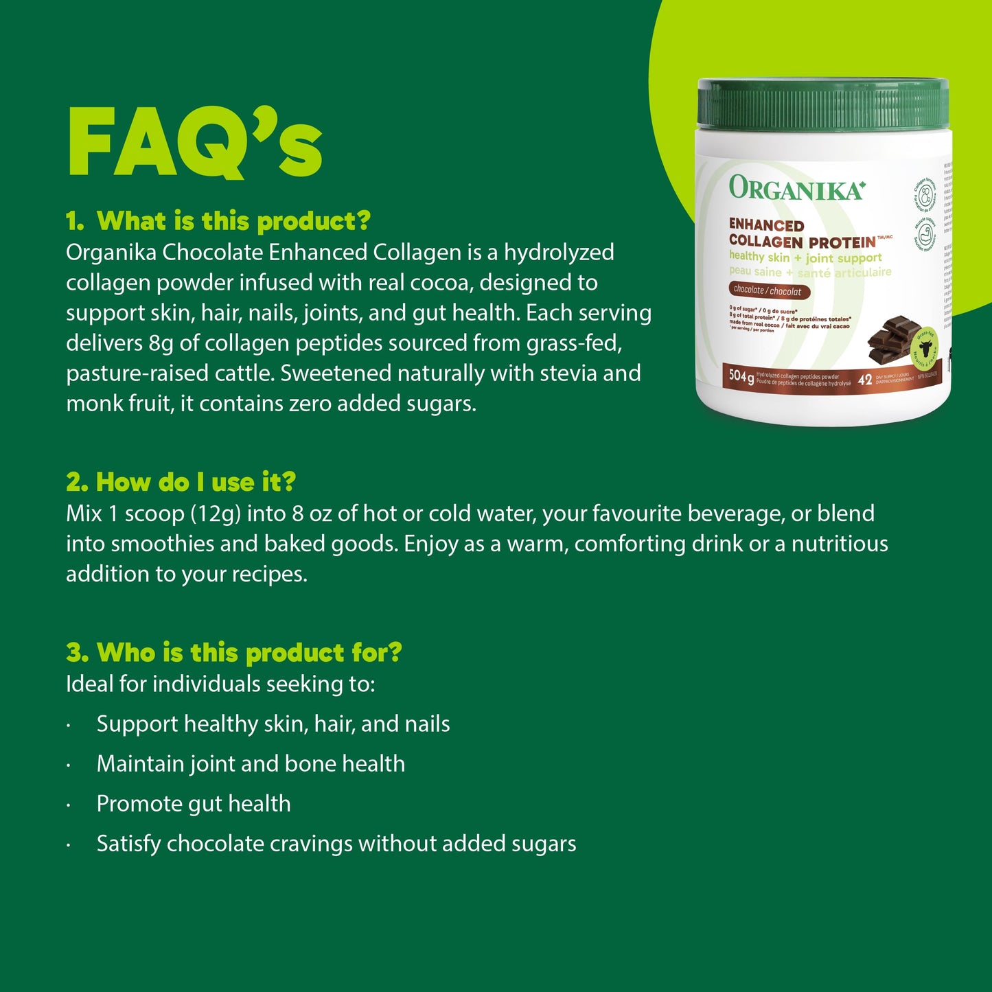 Organika Canadian-Made Enhanced Collagen Powder